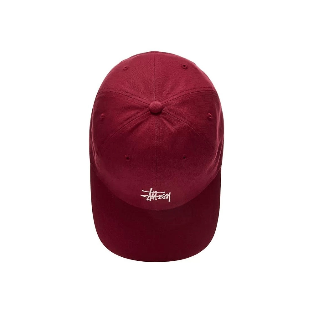 Boné Stussy Basic Stock Low Vermelho