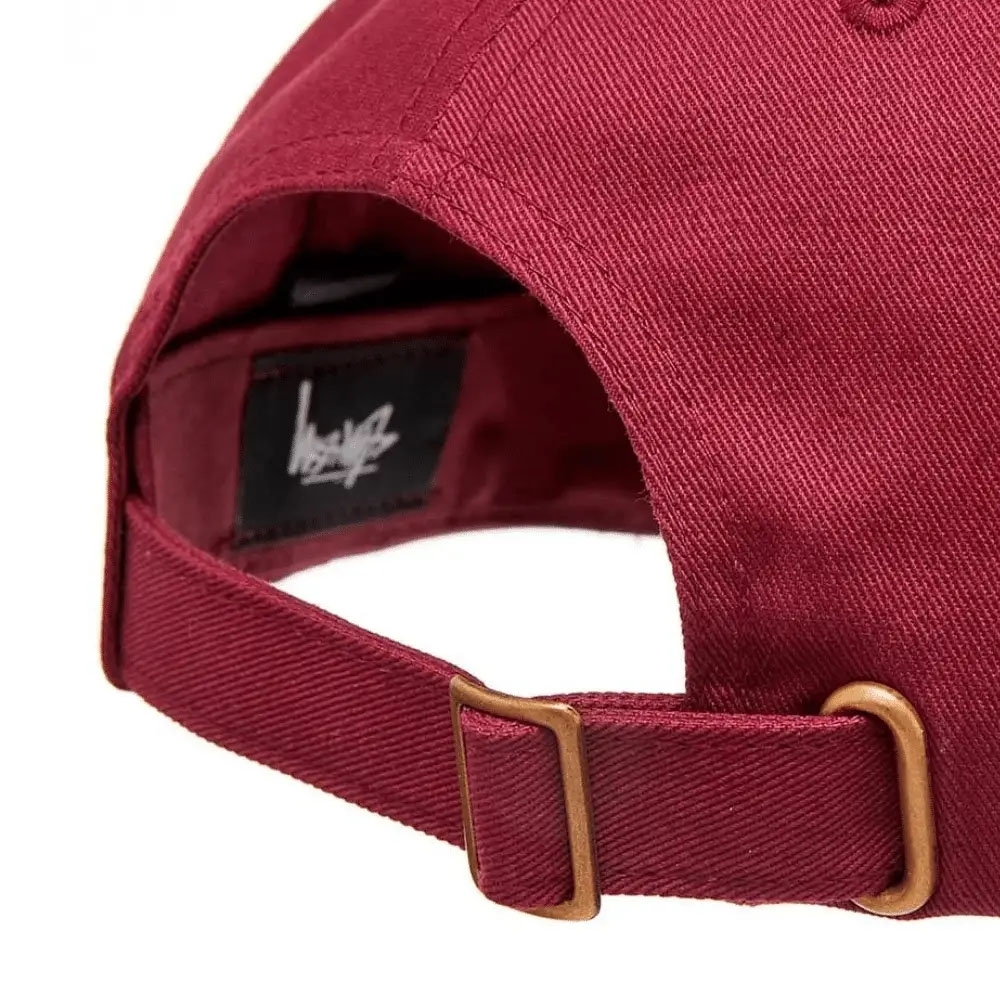 Boné Stussy Basic Stock Low Vermelho