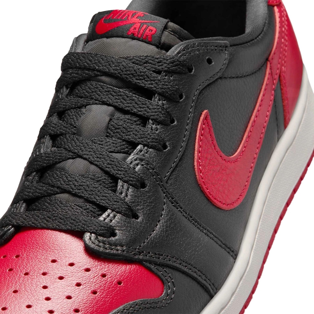 Tênis Nike Jordan 1 Low Og Preto/vermelho