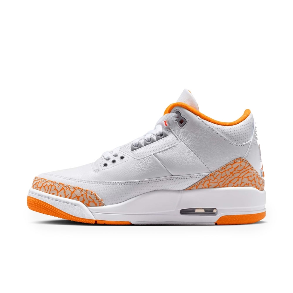 Tênis Nike Air Jordan 3 Orange Citrus Branco/laranja