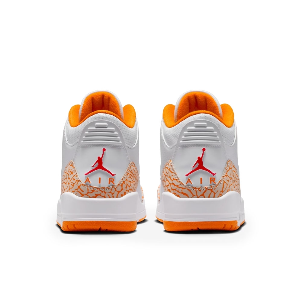Tênis Nike Air Jordan 3 Orange Citrus Branco/laranja