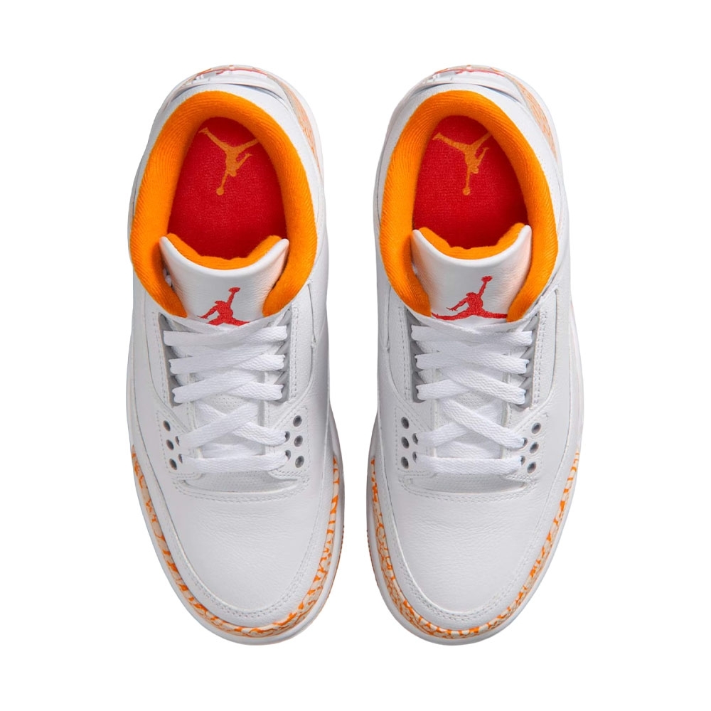 Tênis Nike Air Jordan 3 Orange Citrus Branco/laranja
