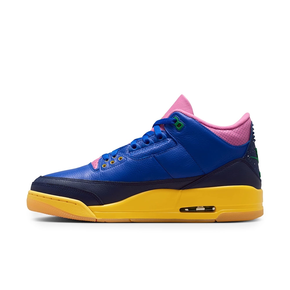 Tênis Nike Air Jordan 3 Retro Og Azul/amarelo