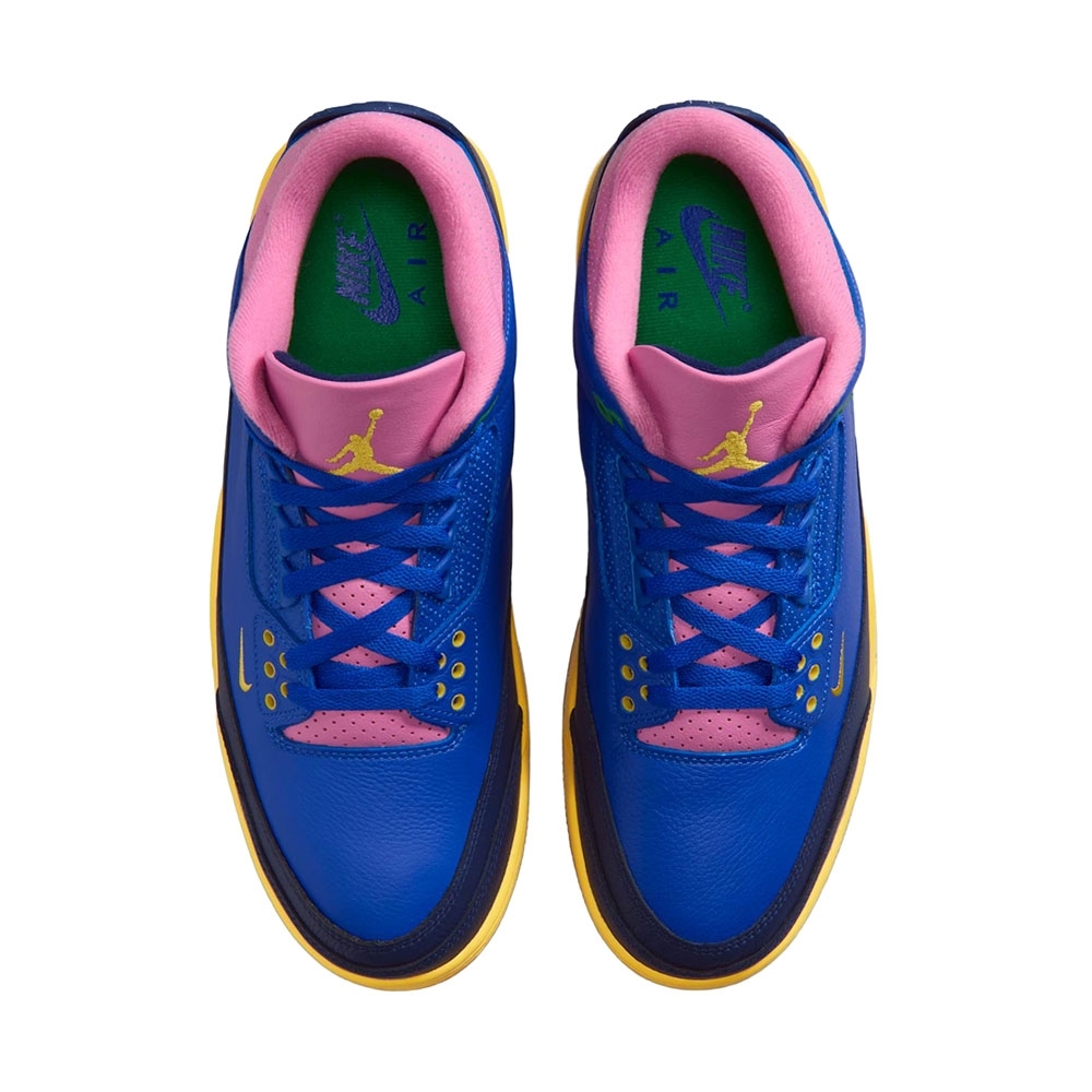 Tênis Nike Air Jordan 3 Retro Og Azul/amarelo