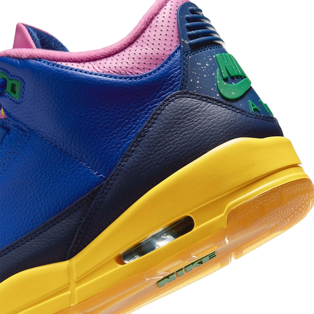 Tênis Nike Air Jordan 3 Retro Og Azul/amarelo