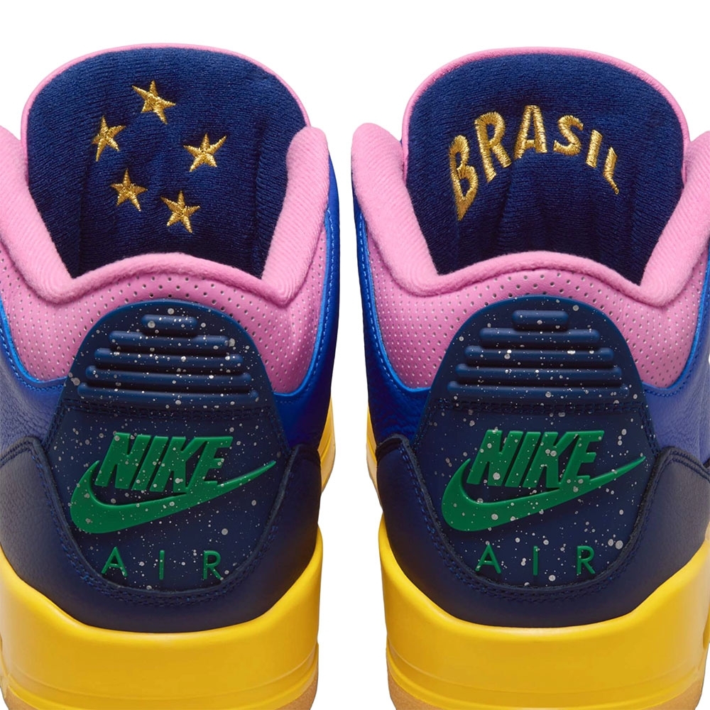 Tênis Nike Air Jordan 3 Retro Og Azul/amarelo