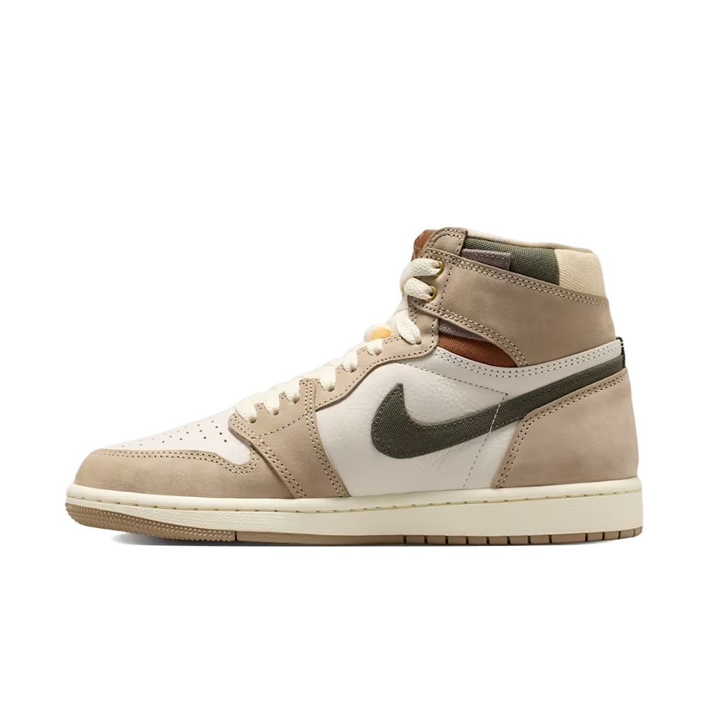 Tênis Nike Air Jordan 1 High Og Bege/marrom