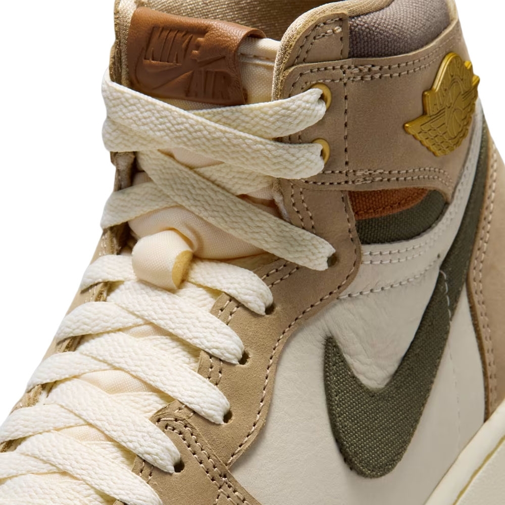 Tênis Nike Air Jordan 1 High Og Bege/marrom