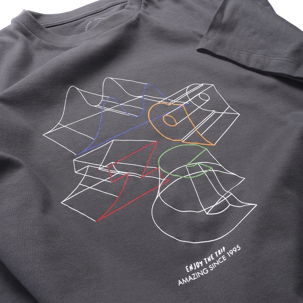 Camiseta Maze Pista Skate Cinza