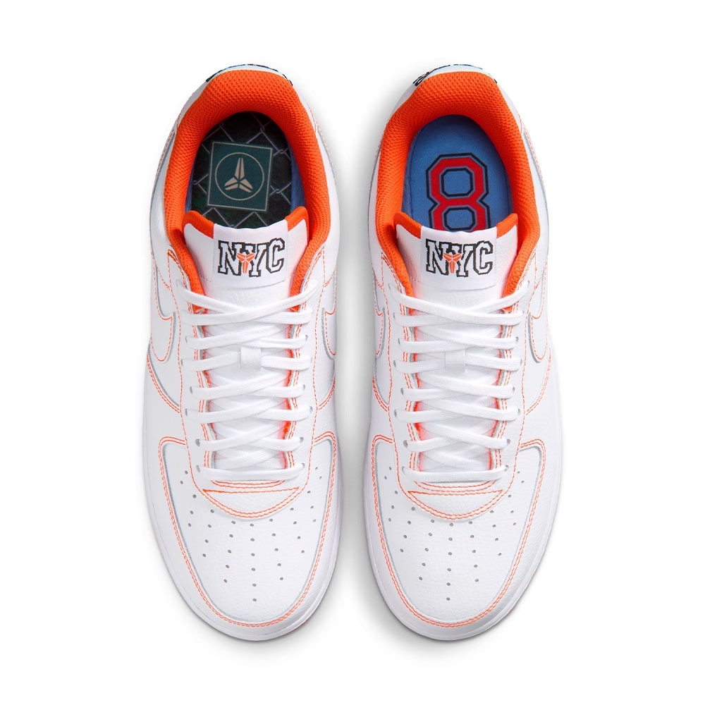 Tênis Nike Air Force 1 Low Protro X Kobe "white Safety Orange" Branco/laranja