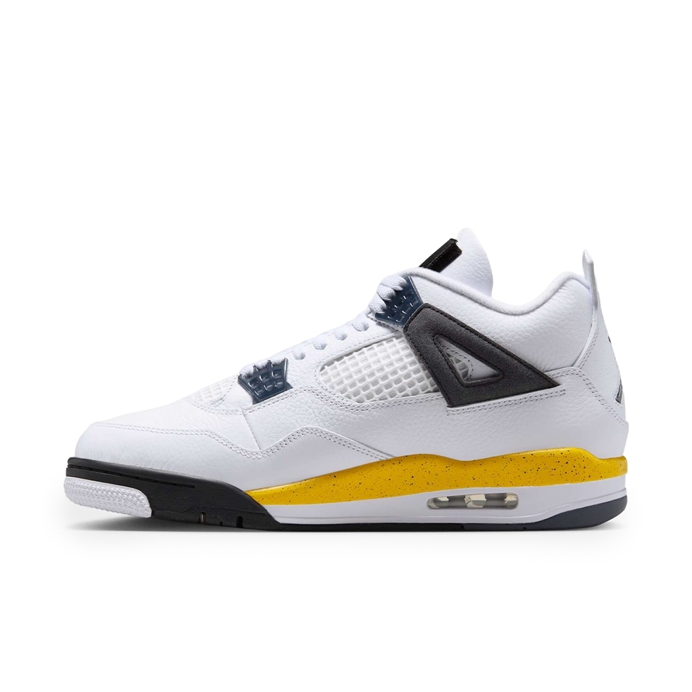 Tênis Nike Air Jordan 4 Retro Branco/amarelo