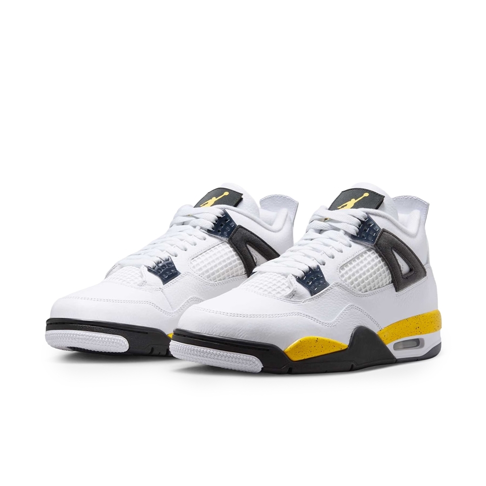 Tênis Nike Air Jordan 4 Retro Branco/amarelo