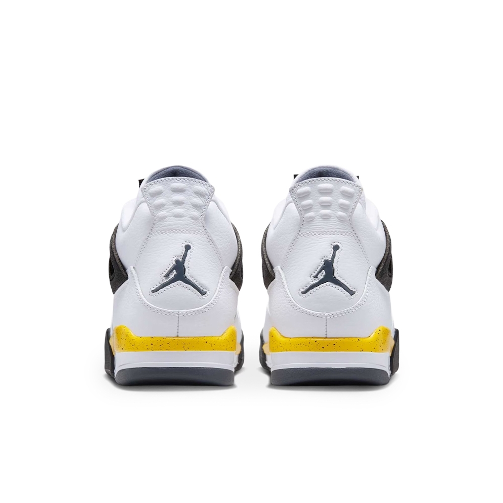 Tênis Nike Air Jordan 4 Retro Branco/amarelo