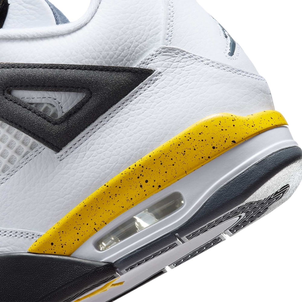 Tênis Nike Air Jordan 4 Retro Branco/amarelo