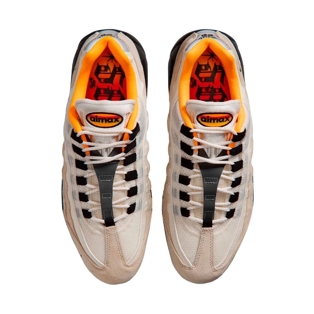 Tênis Nike Sb Air Max 95 Bege/laranja