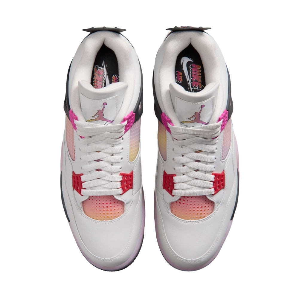 Tênis Nike Air Jordan 4 Retro Branco/rosa