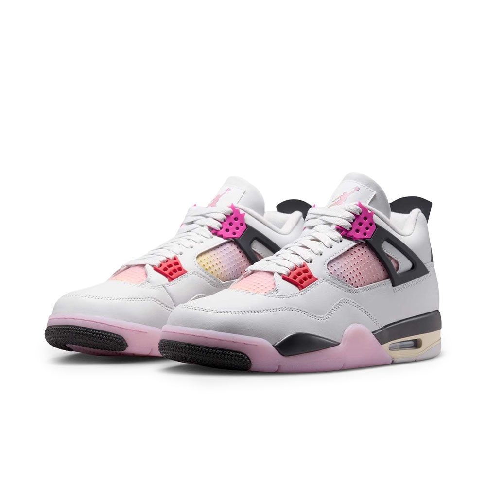 Tênis Nike Air Jordan 4 Retro Branco/rosa