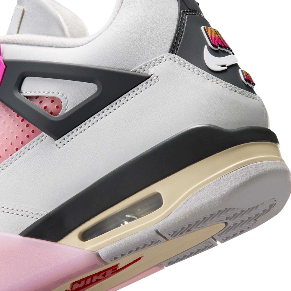 Tênis Nike Air Jordan 4 Retro Branco/rosa