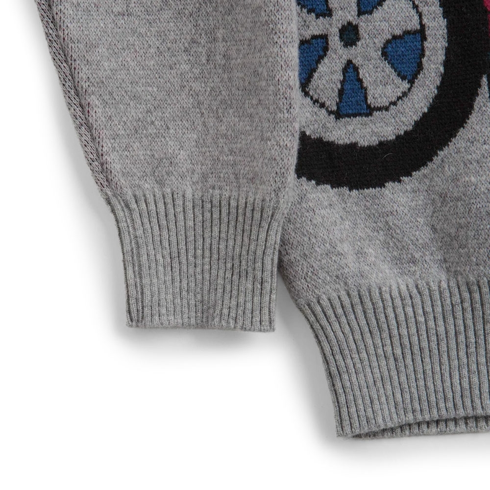 Cardigan Parra No Parking Knitted Cinza