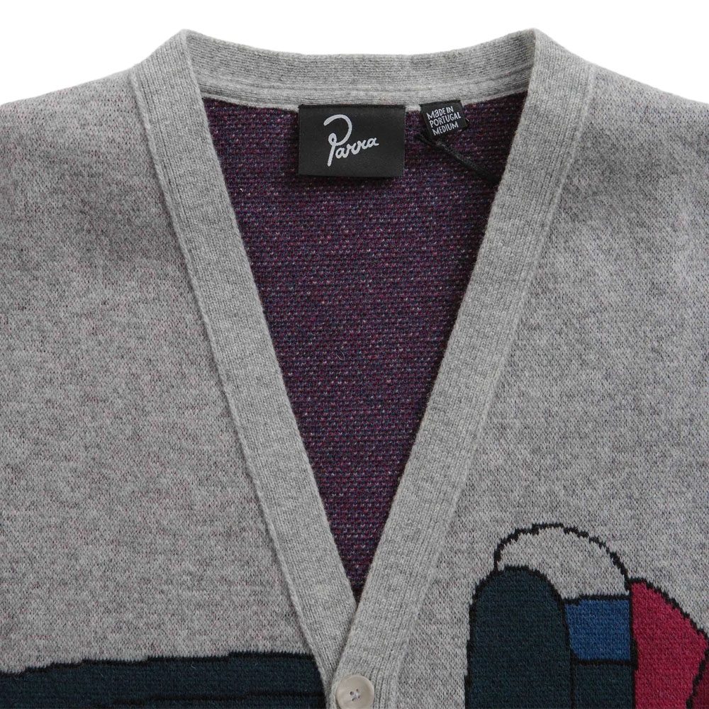 Cardigan Parra No Parking Knitted Cinza