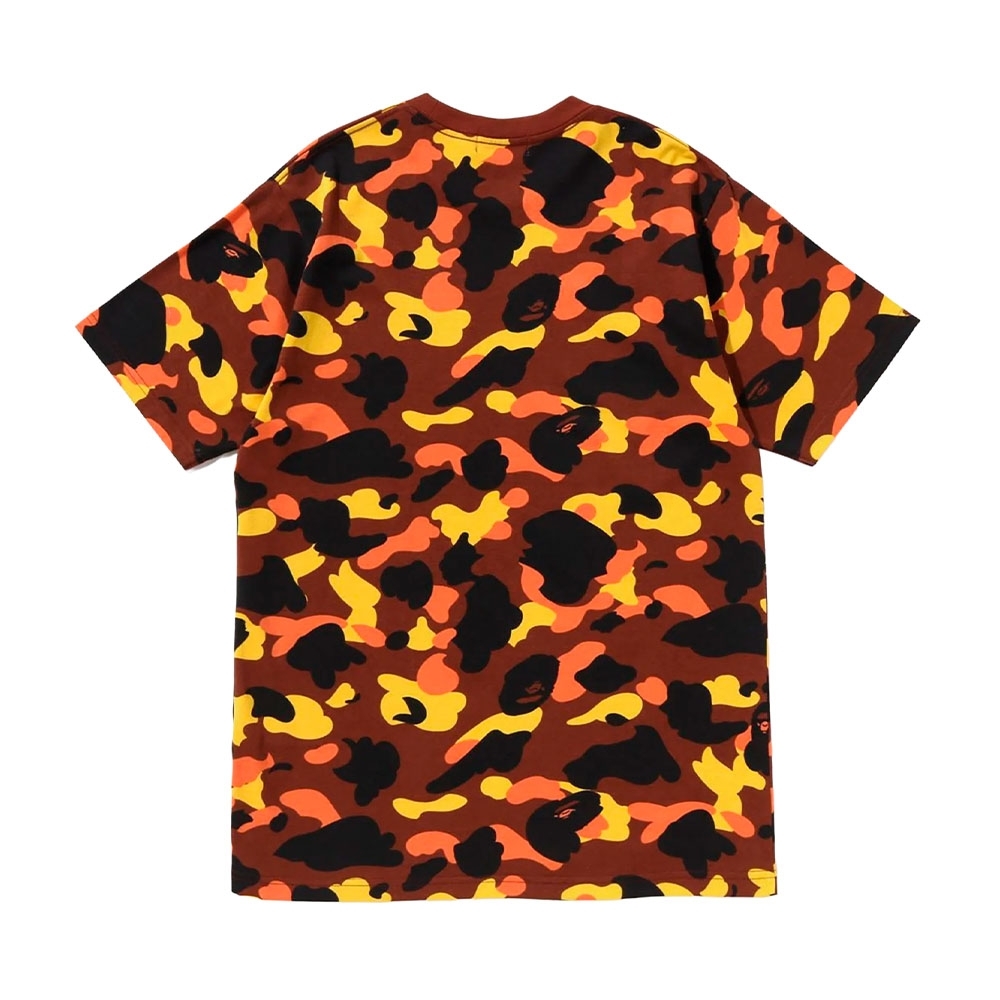 Camiseta A Bathing Ape Camo Laranja