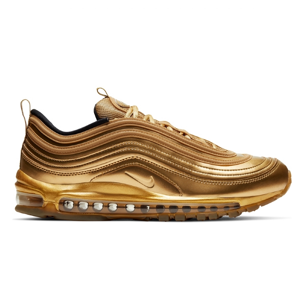Nike Air Max 97 QS ゴールド Tênis Nike Air Max 97 Gold Medal Dourado
