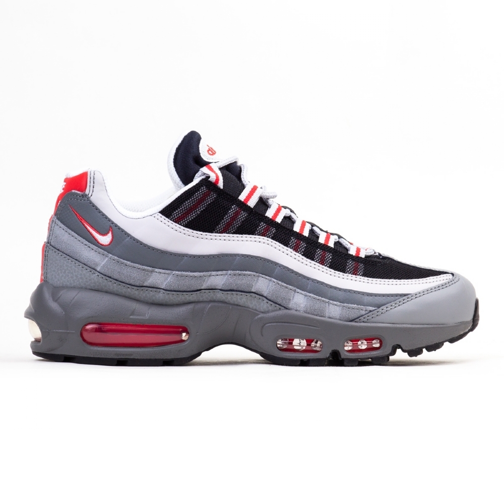 n*o様 Nike Air Max 95 ホワイト/グレー/レッド 楽天市場】NIKE AIR MAX 95 white/solar red-neutral .grey 【ナイキ