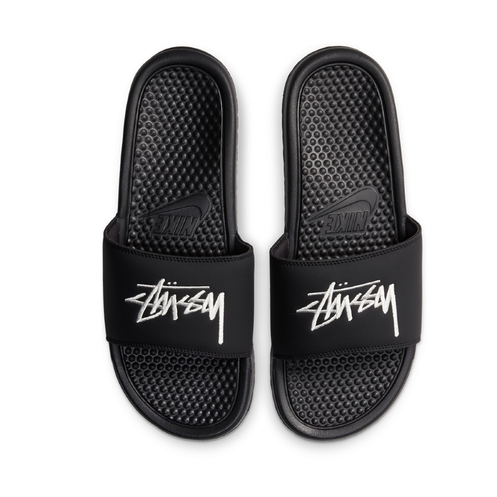 STUSSY NIKE BENASSI 28㎝ 10 ブラック ベナッシ 新品 Chinelo Benassi Nike X Stüssy Preto Preto