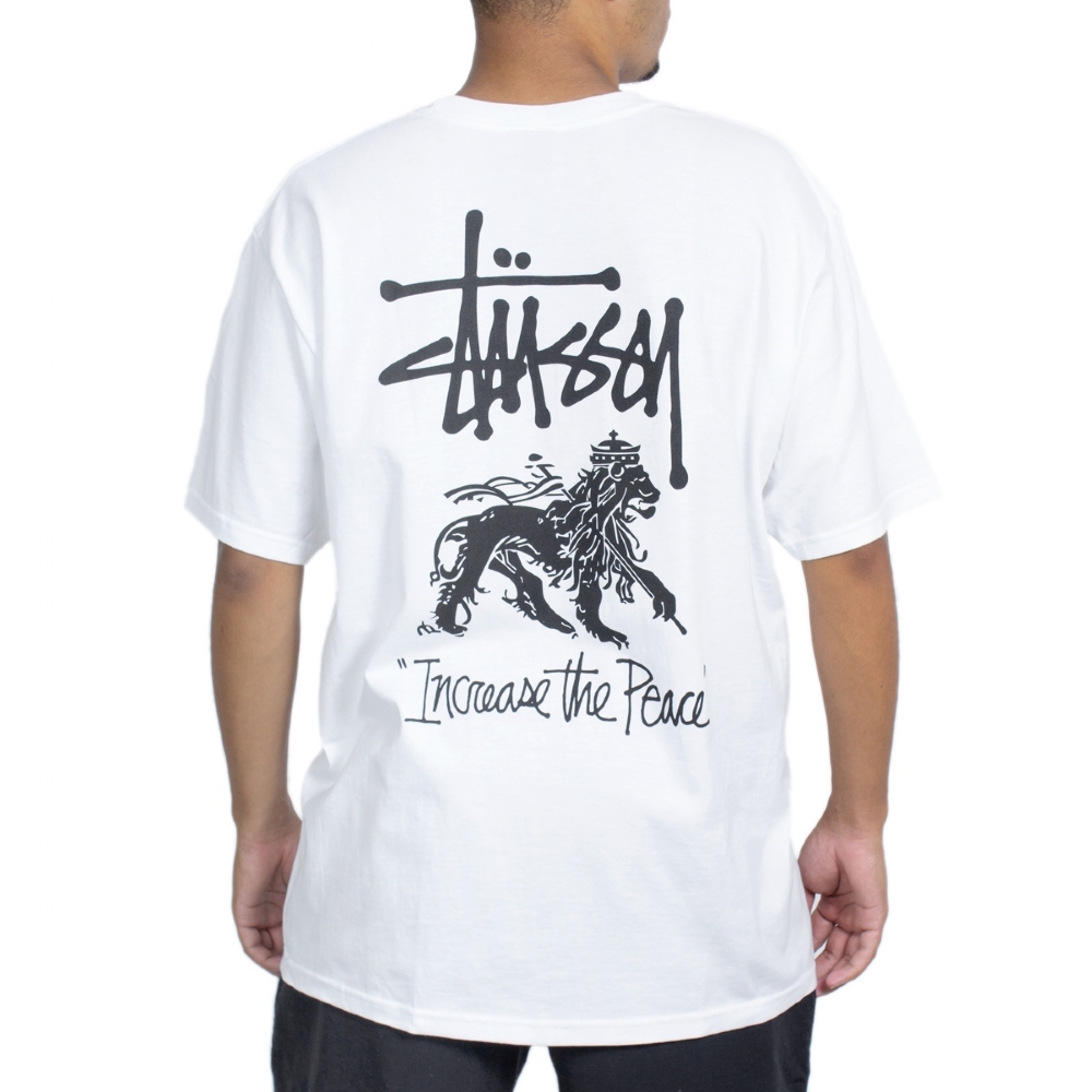 トップス 80-90's usa Stussy sports tee white xl Camiseta Stussy Ttp Lion Branco