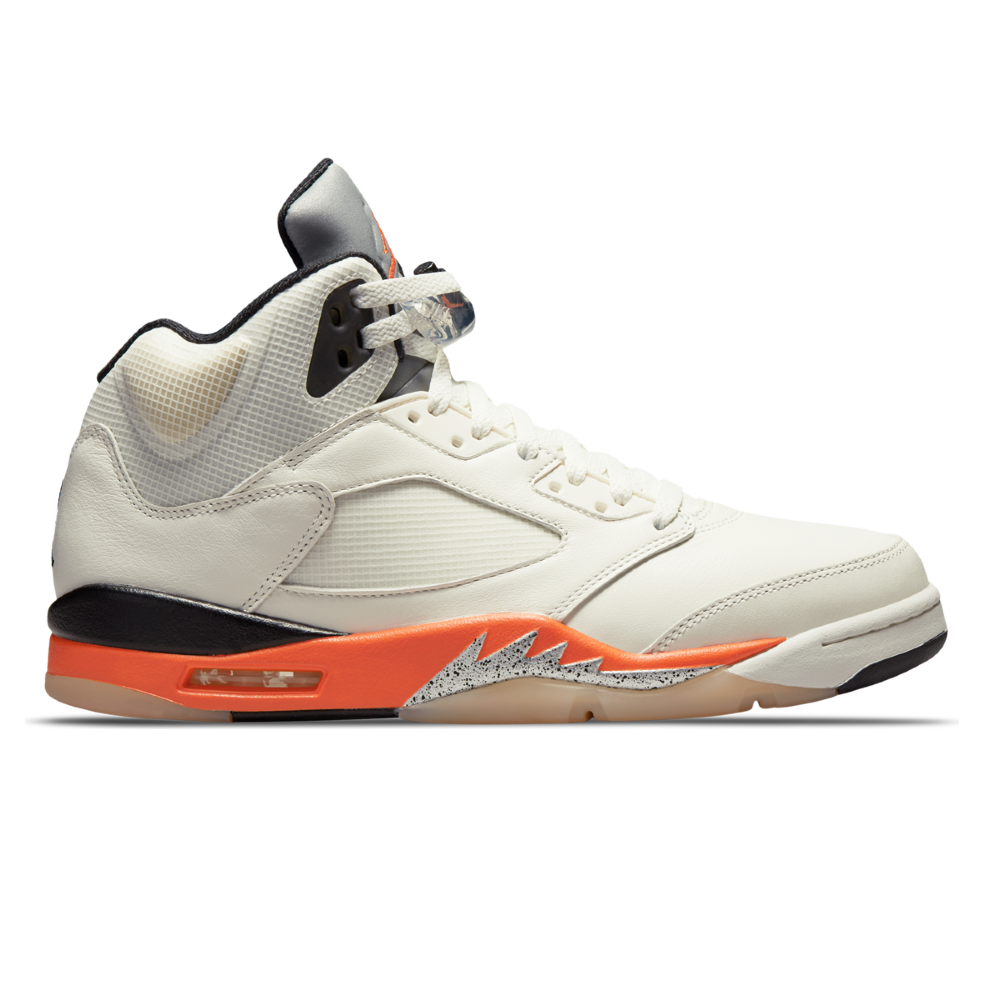 Tênis Nike Air Jordan 5 “shattered Backboard” Branco/laranja