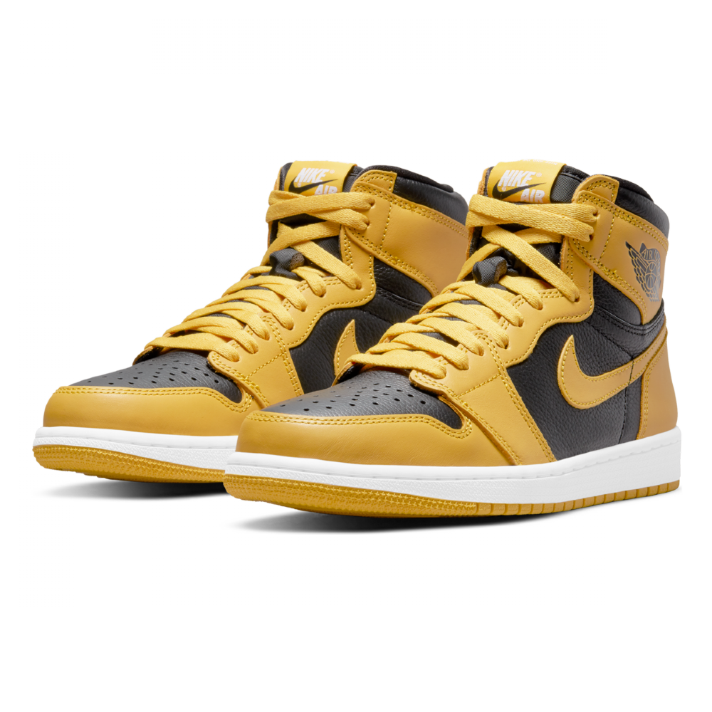 Tênis Nike Air Jordan 1 High Og “pollen” Preto/amarelo