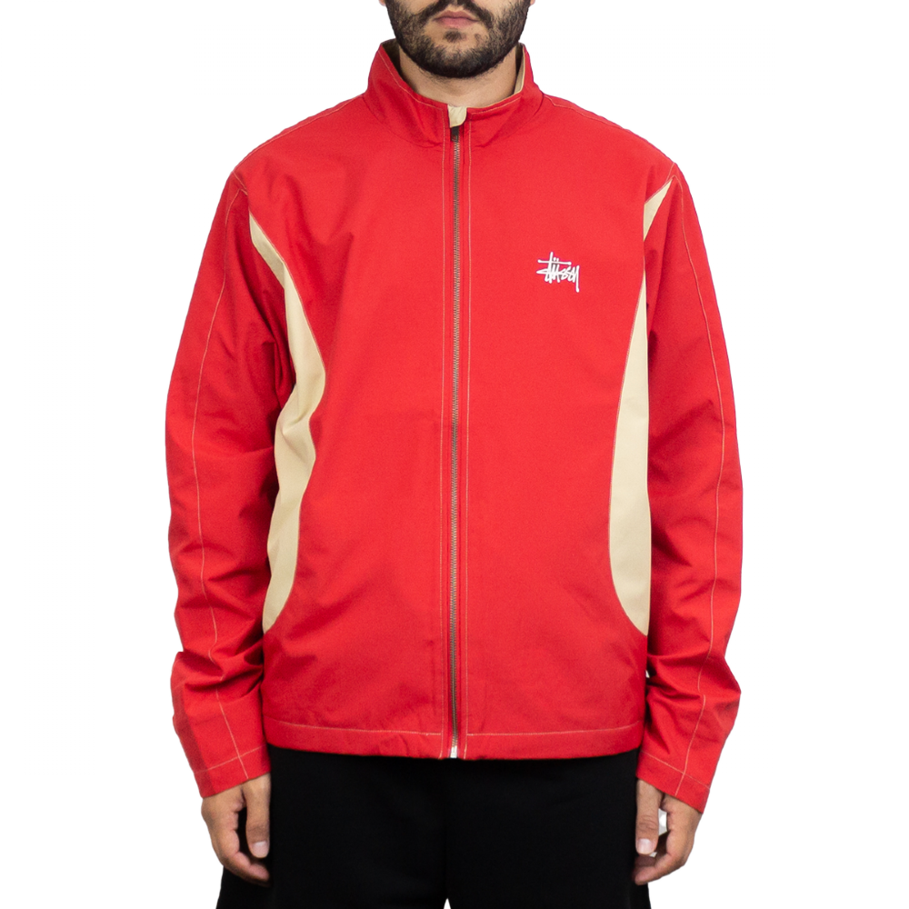 Jaqueta Stussy Panel Track Vermelho