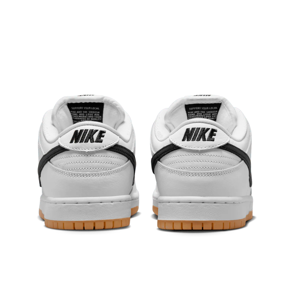 靴 Nike SB Dunk Low Pro White Black-Gum Tênis Nike Sb Dunk Low Pro 