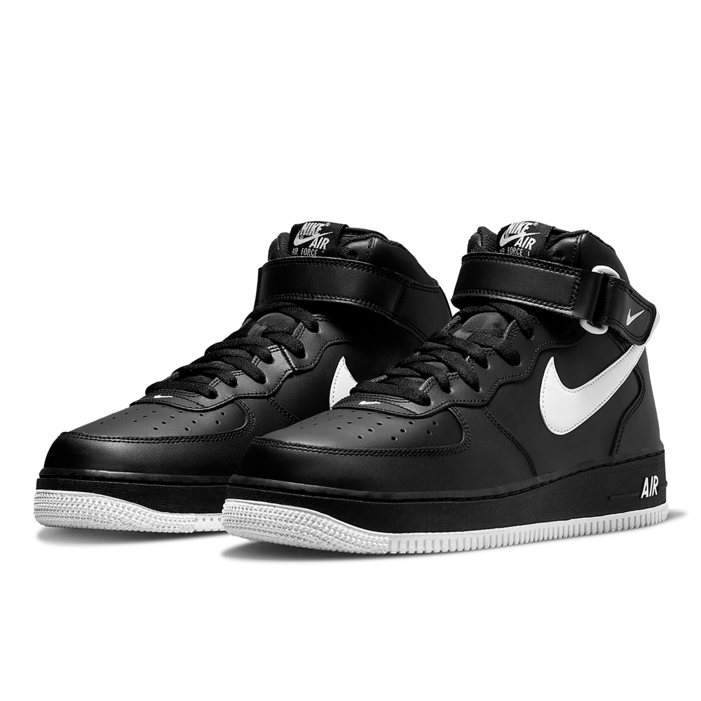 Nike Air Force 1 ブラック ミッド Tênis Nike Air Force 1 Mid 07 Preto