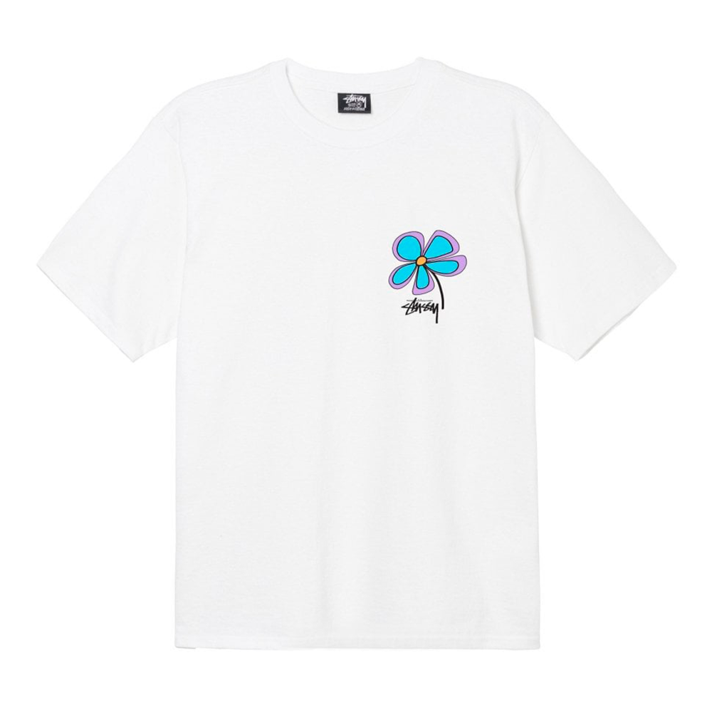 Camiseta Stussy Flower Branco