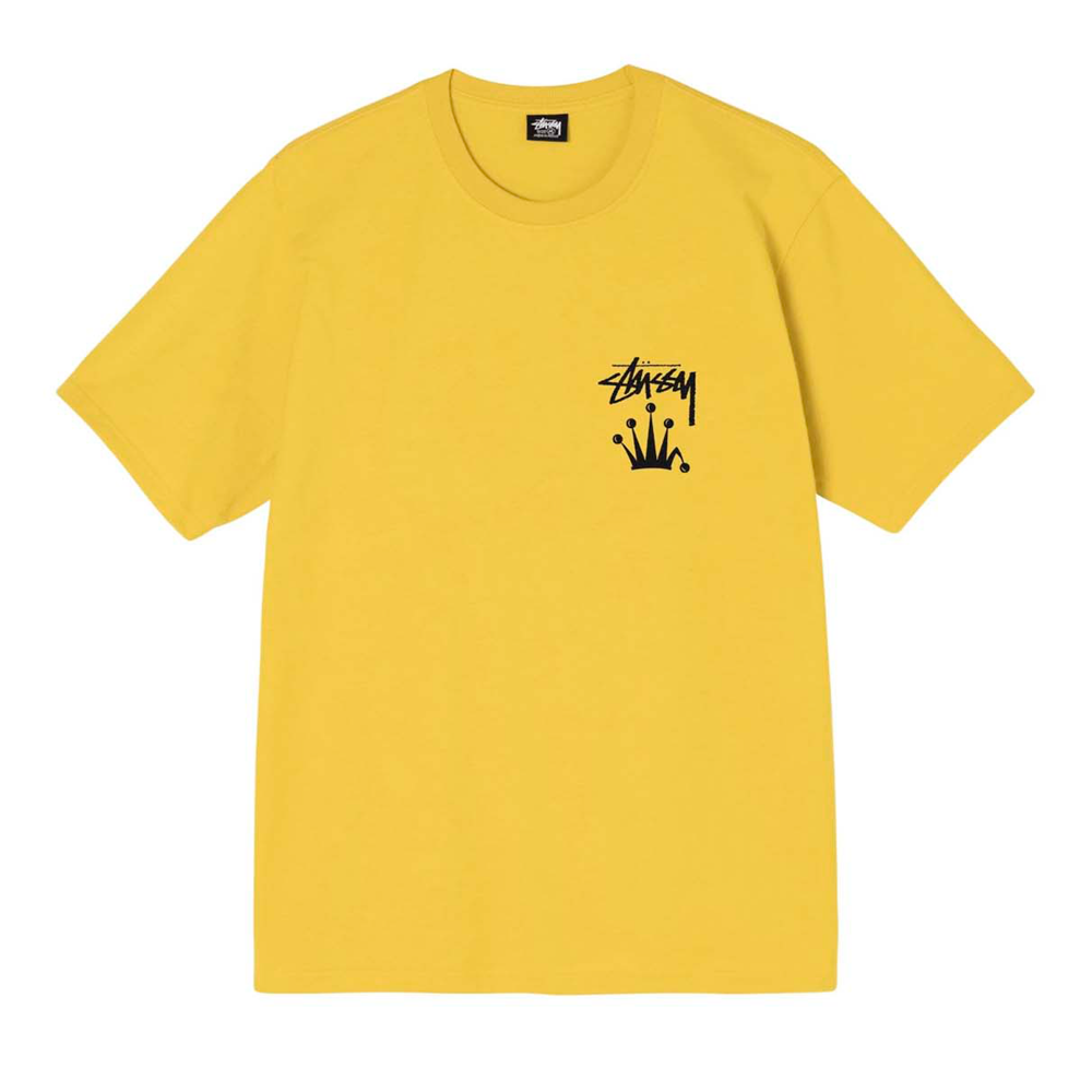 Camiseta Stussy Stock Crown Amarelo