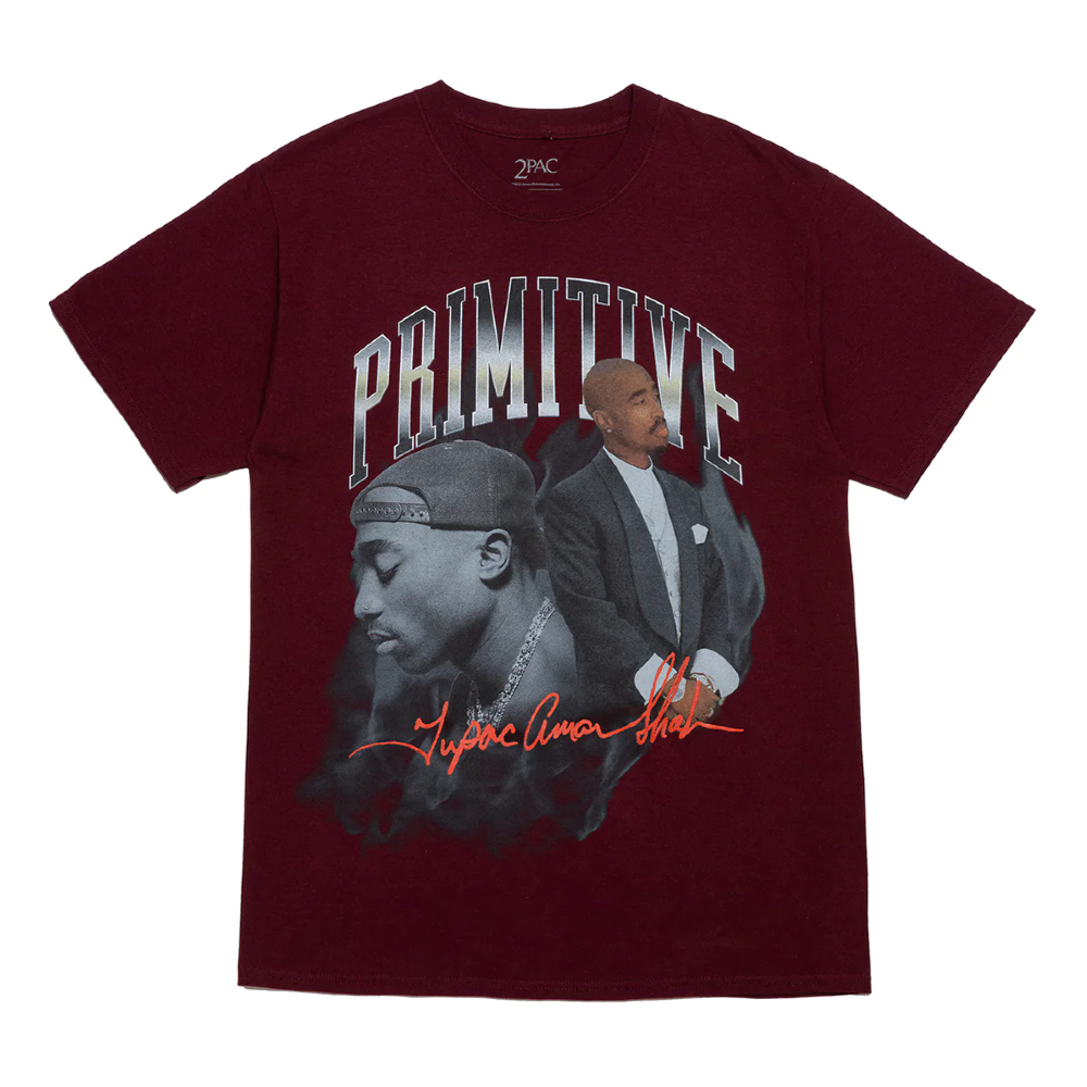 Camiseta Primitive X Tupac Legend Vinho