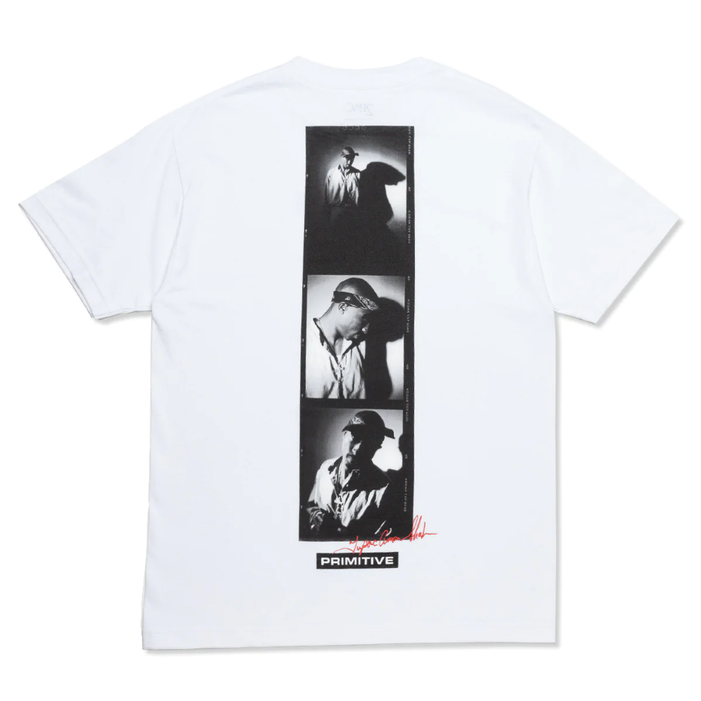 Camiseta Primitive X Tupac Shadows Branco Camiseta Primitive X Tupac Shadows Branco