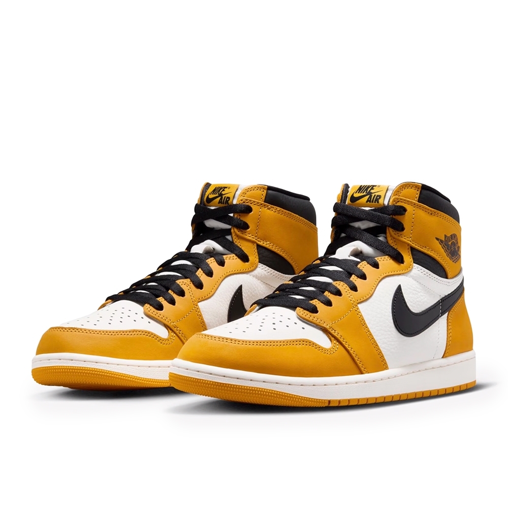 NikeAirJordan1HighOG”YellowOchre” Tênis Nike Air Jordan 1 High Og 
