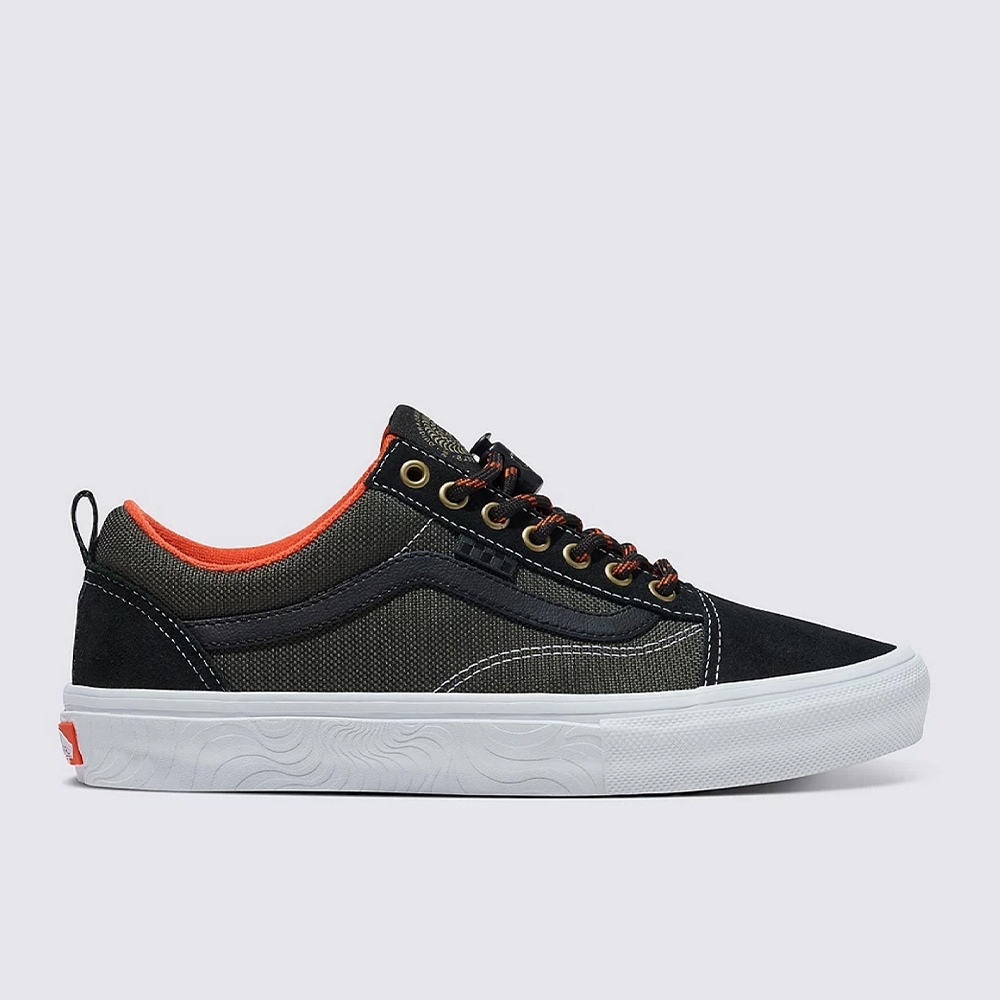 Tênis Vans Skate Old Skool X Spitfire Preto/laranja