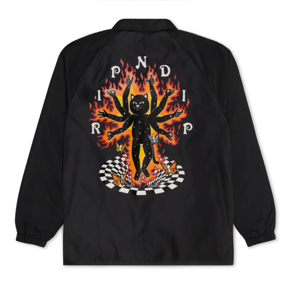 Jaqueta Ripndip Illusion Jerm Coaches Preto