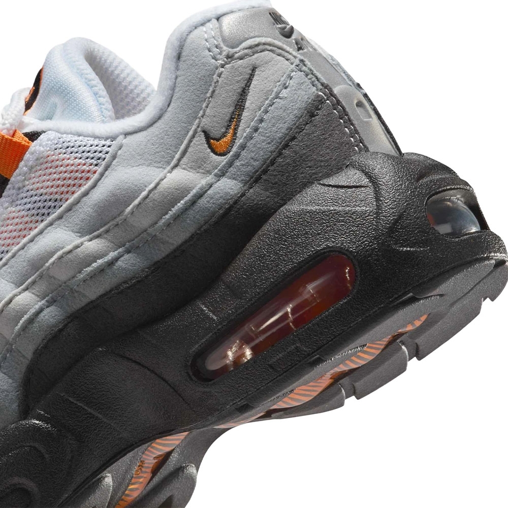 Tenis Nike Air Max 95 Og (ps) Bright Mandarin Preto/cinza