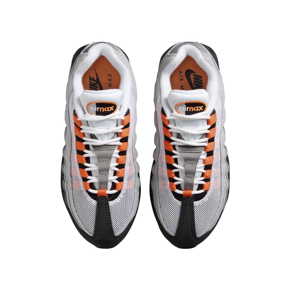 Tenis Nike Air Max 95 Og (gs) Bright Mandarin Preto/cinza