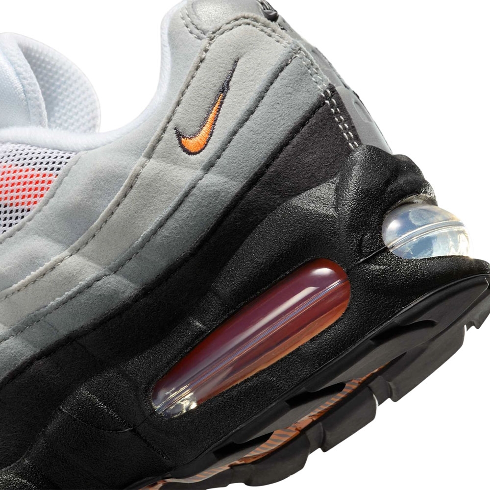 Tenis Nike Air Max 95 Og (gs) Bright Mandarin Preto/cinza